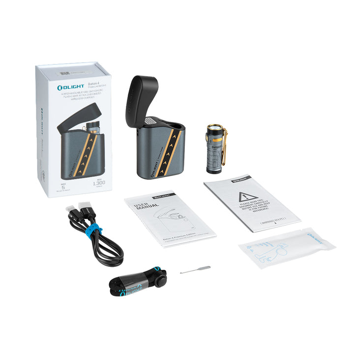 Olight Baton 4 Magnetic Rechargeable Flashlight Premium Edition