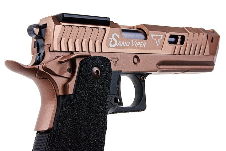 Army Armament TTI Licensed JW4 Sand Viper GBB Airsoft Pistol (CNC Slide, R615-1)