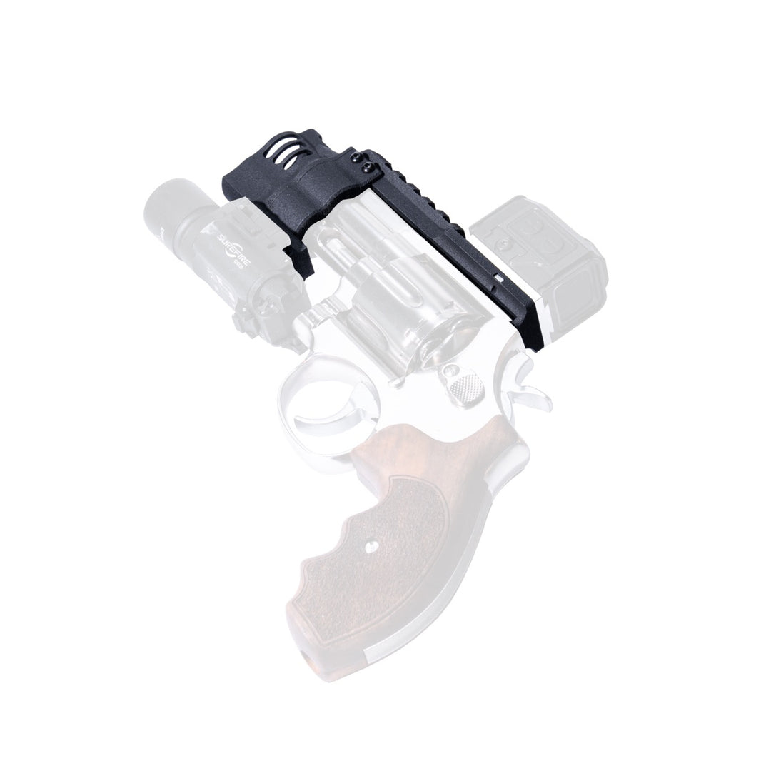 Revanchist Airsoft 3D Print RMR Optic Mount and Compensator Set for ARES S&W 686 2inch Revolver