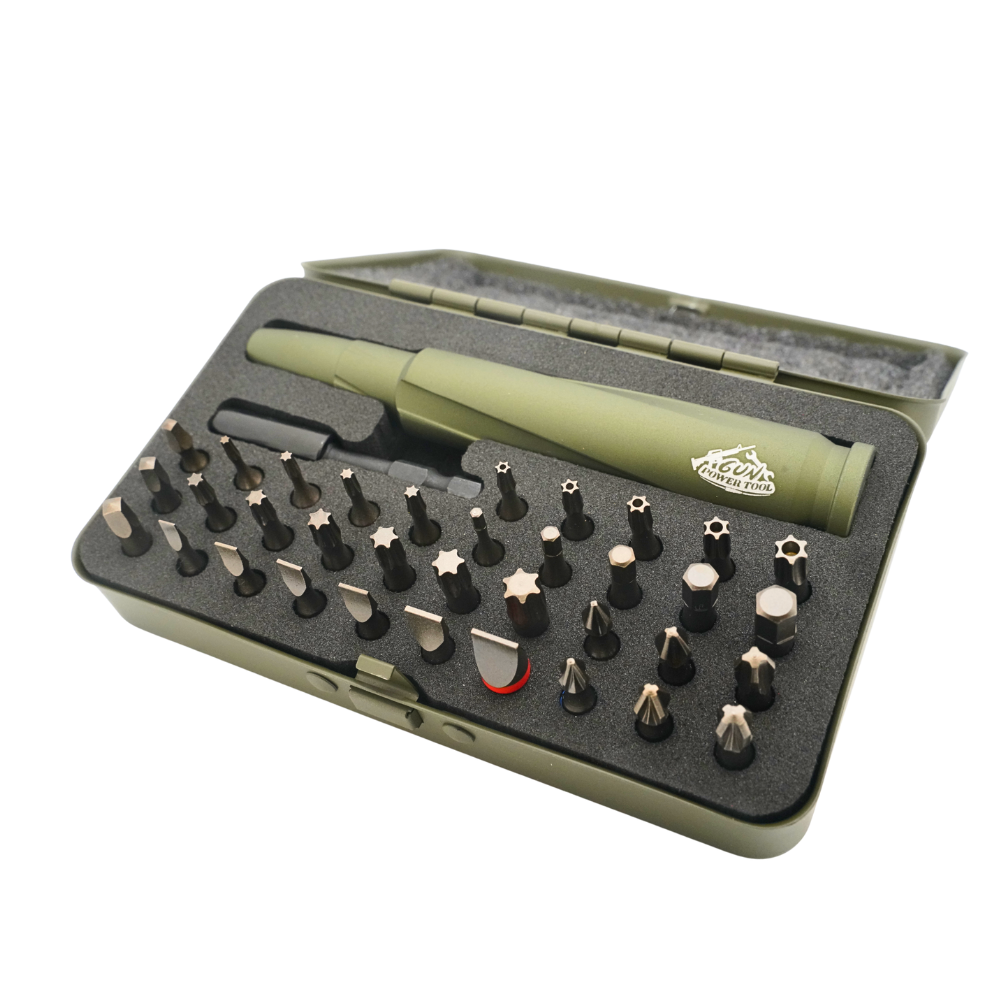 Gun Power Tool .50 CALIBER BULLET-STYLE๏ฝSTANDARD SCREWDRIVER SET