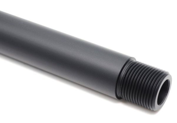 Hephaestus CNC Aluminum Threaded Outer Barrel (12.5" Style / Type III Hard-coat Anodized / 14mm CCW) for GHK AK Series