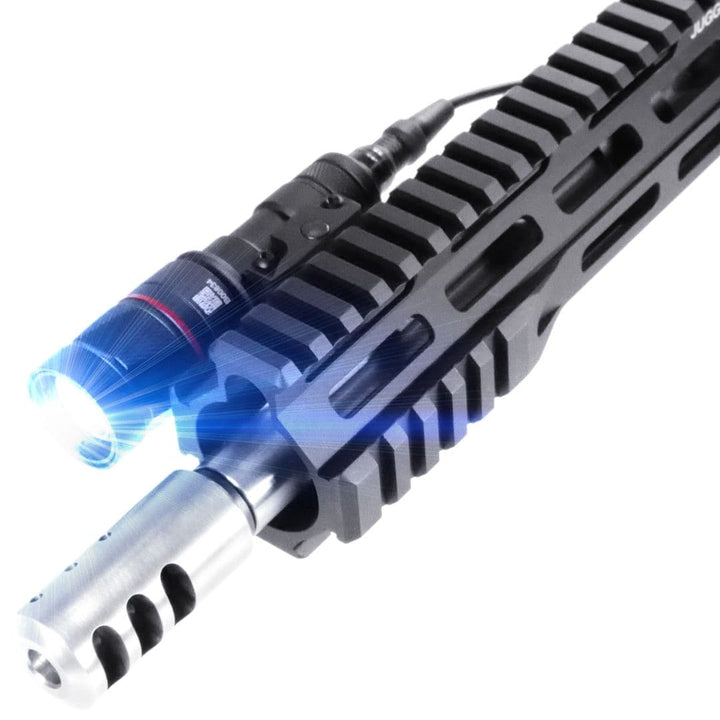 Ktactical Rail Mount Flashlight with Large Pressure Pad and Back Button