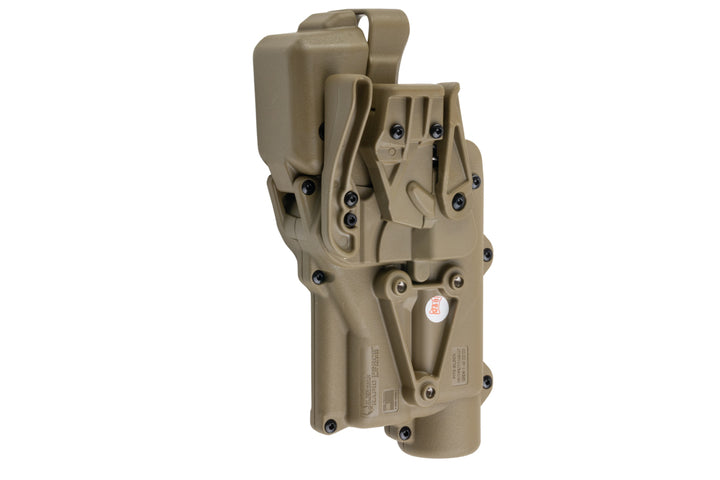 Alien Gear Rapid Force Level 3 Duty Holster for Glock (Tan, Right Hand, Large Light)