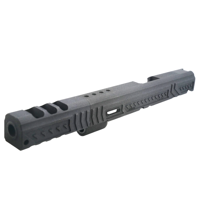 Revanchist Airsoft 3DP 7" Lim Style Open Slide Kit "Saber Cat" for Hicapa GBB - Black
