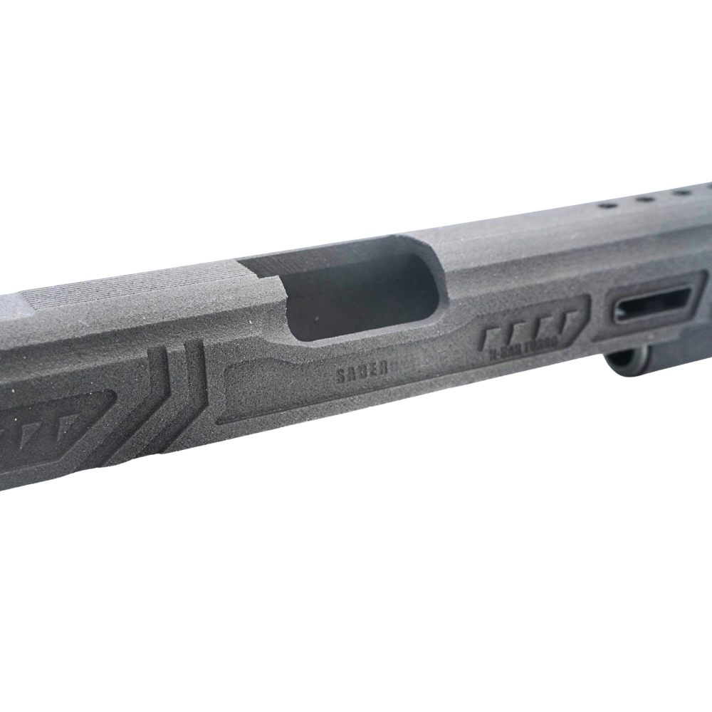 Revanchist Airsoft 3DP 7" Lim Style Open Slide Kit "Saber Cat" for Hicapa GBB - Black