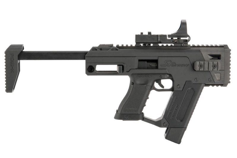 SRU Umarex Glock 17 Gen 3 / 4 GBB PDW SMG Kit (Black)