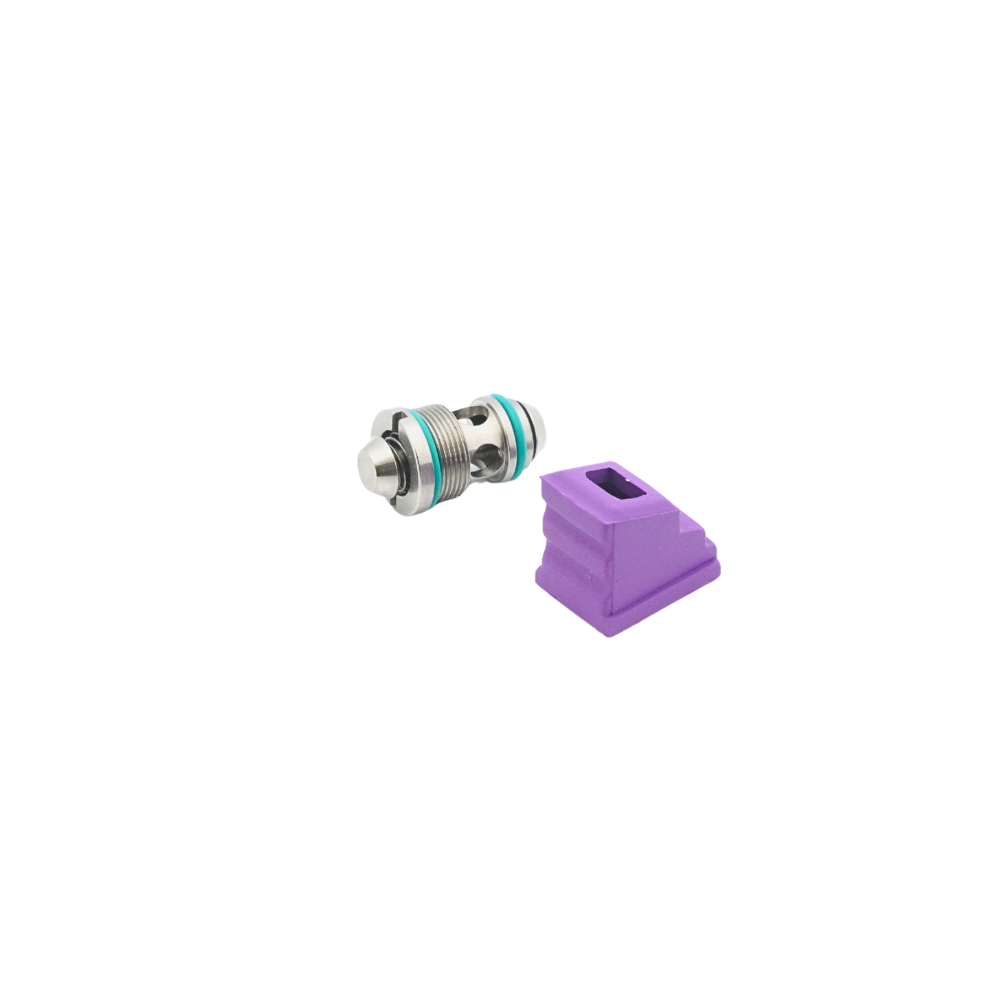 SP System T8 Enhanced 70 Degree Gas Route & Stainless Output Valve for TM P320 GBBP