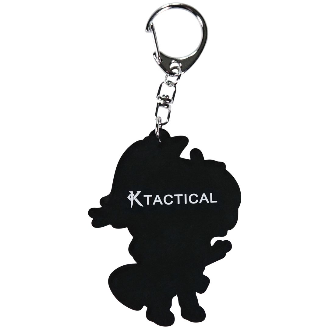 KTactical Tactical Anime Girl Waifu Kawaii Crazy PVC Keychain Charm
