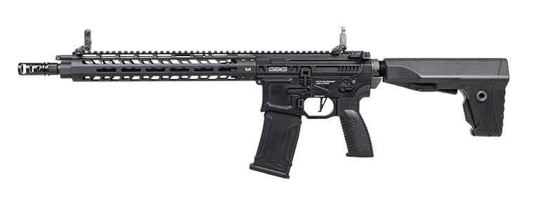 G&G MGCR 556 GBBR Airsoft Rifle w/ M-Lok Handguard (12 inch) - Black