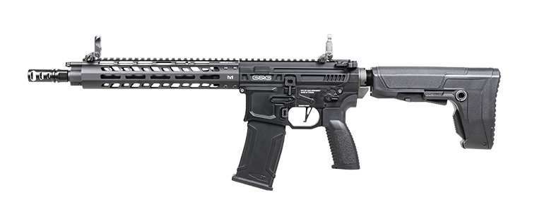 G&G MGCR 556 GBBR Airsoft Rifle w/ M-Lok Handguard (10 inch) - Black