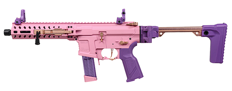 G&G FAR 9 Rapid Folding PCC Airsoft AEG Rifle - Pink