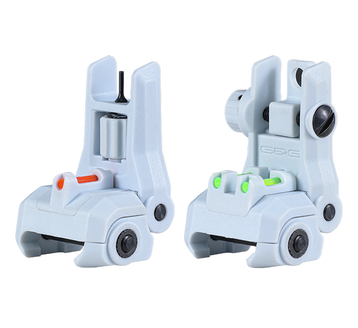 G&G Dual-Profile Fiber Optic Flip-up Sight - Macaron Blue