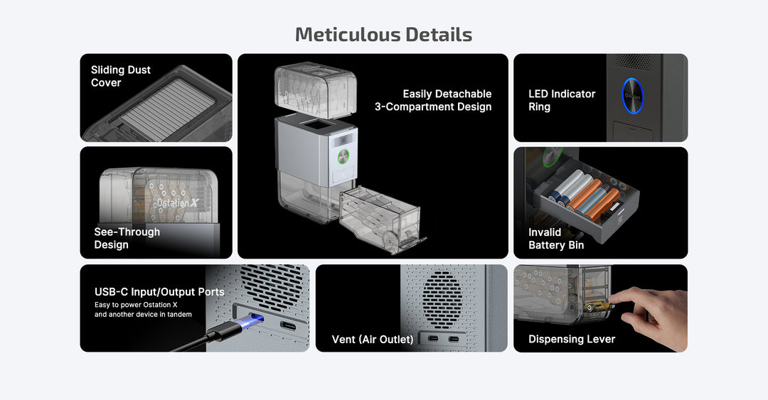 Olight Ostation X 3-in-1 AAA Battery Charging Compartment