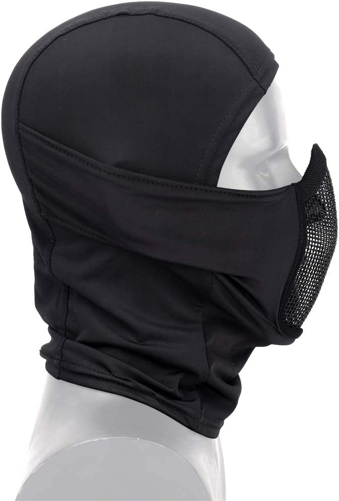 HKA Tactical Full Face Cover with Steel Mesh Balaclava Quick Dry