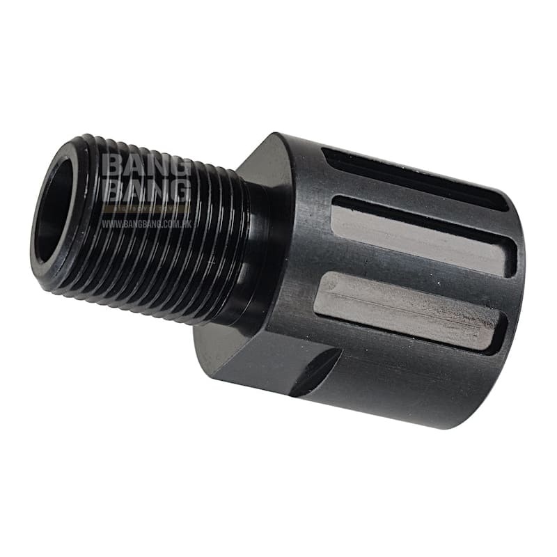 Asg 18mm to 14mm ccw thread adapter for cz scorpion evo3a1