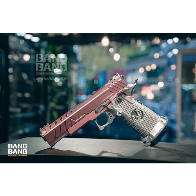 Bang bang custom aluminum hi-capa - pink (tm system) pistol