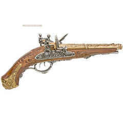 Denix france 1806 napoleon double barrels flintlock pistol