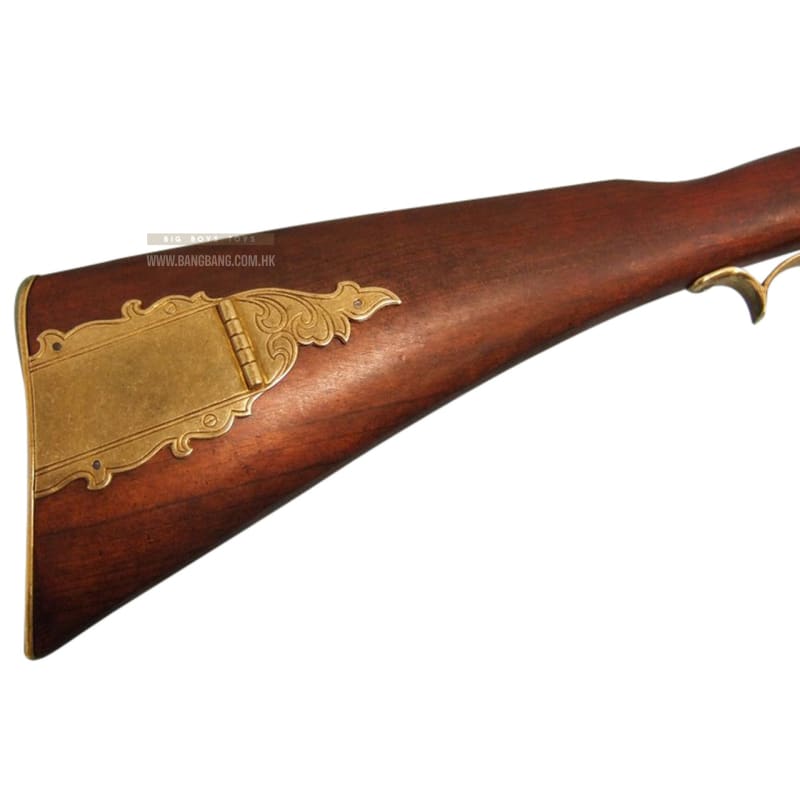 Denix usa 19th kentucky flintlock rifle replica (model only)