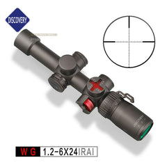 Discovery wg 1.2-6x24irai illuminated hunting rifle scope