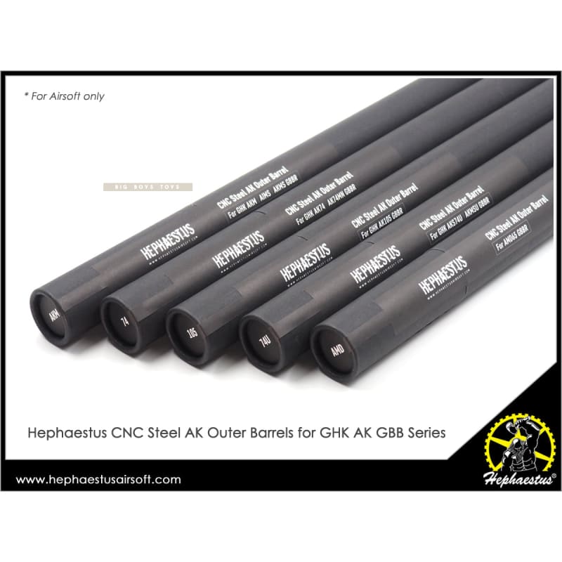 Hephaestus cnc steel ak outer barrel for ghk gbb series