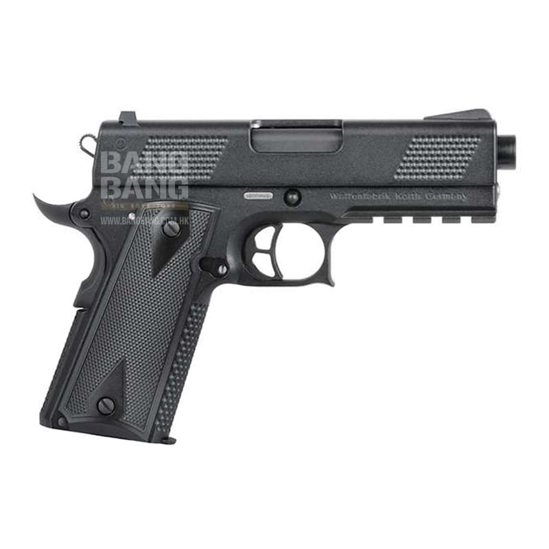 Ics korth prs 4 inch gbb pistol - black (licensed by korth)