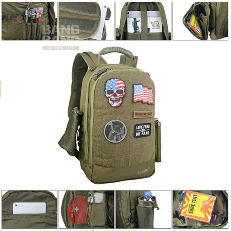 Lqarmy tactical commuter backpack 15.6/17.3 inch free
