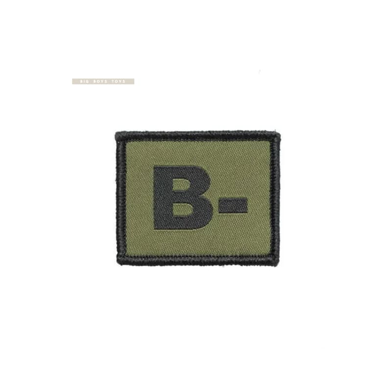 Mg military blood type patch hook & loop free shipping