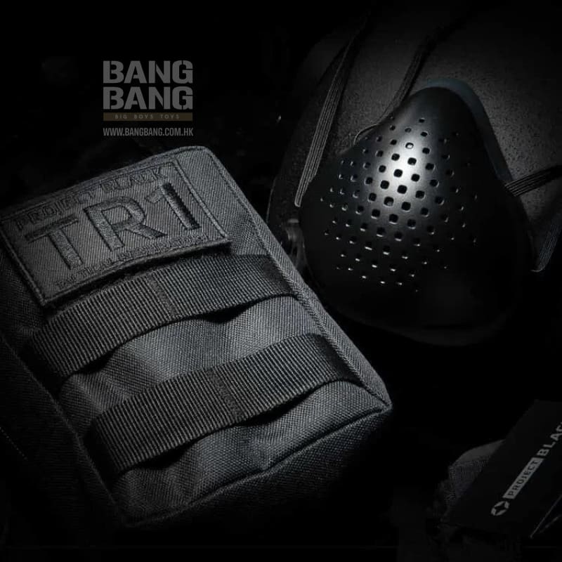 O2 project black tactical respirator tr1 mask box set -black