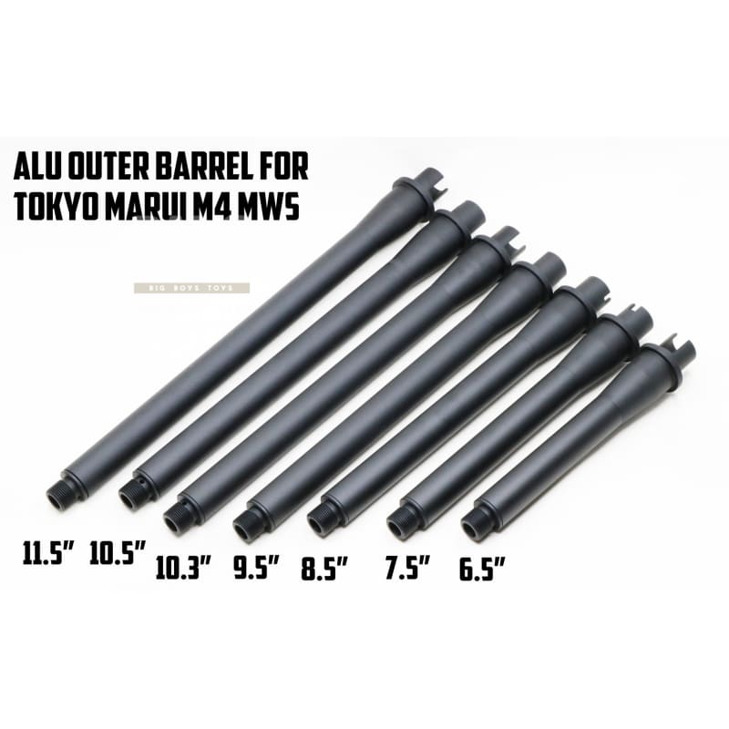 Revanchist airsoft aluminum barrel set for marui mws outer