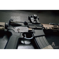 Revanchist airsoft mag release type b for marui m4 mws (tan)