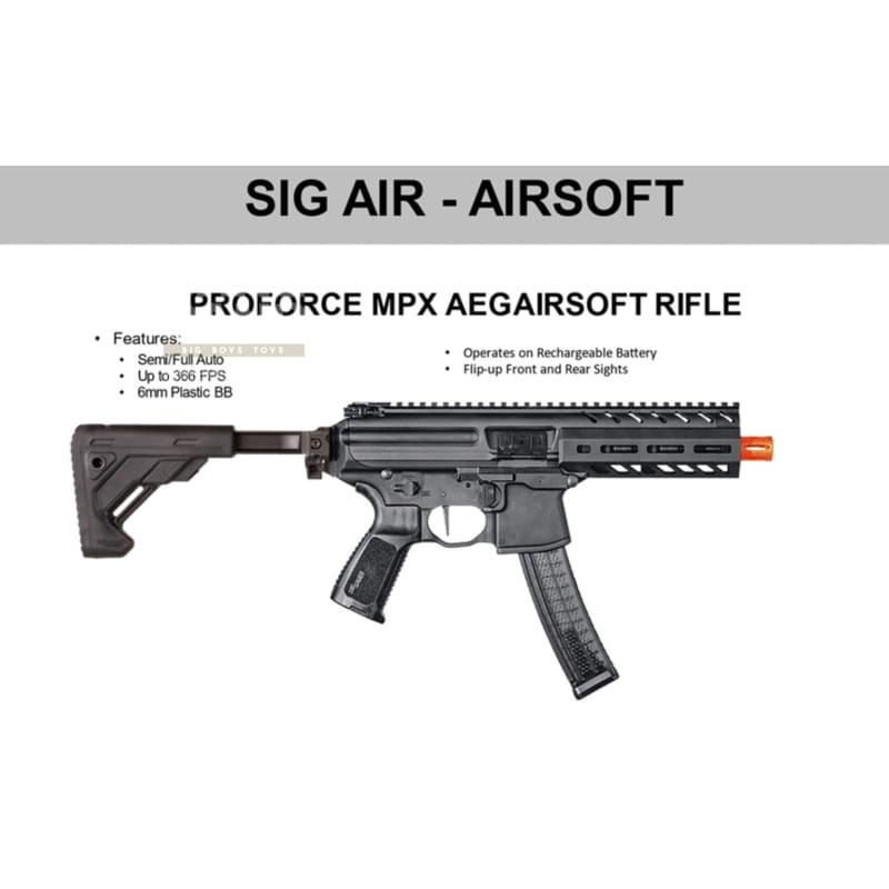 Sig sauer mpx airsoft aeg rifle (by sig air & vfc) smg free