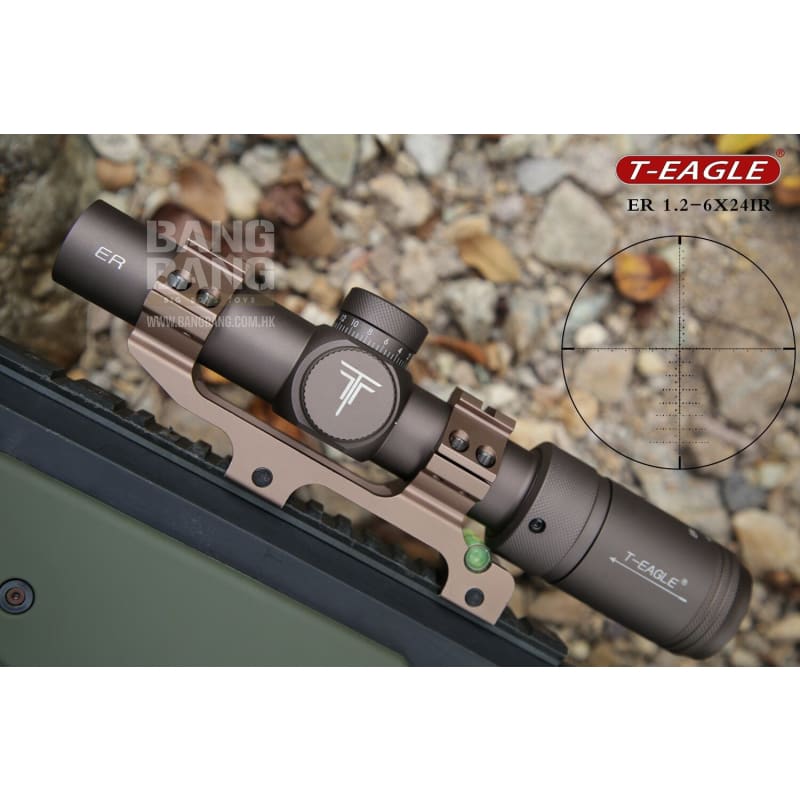 Teagle- er 1.2-6x24ir tactical optic sight rifle scope- wolf