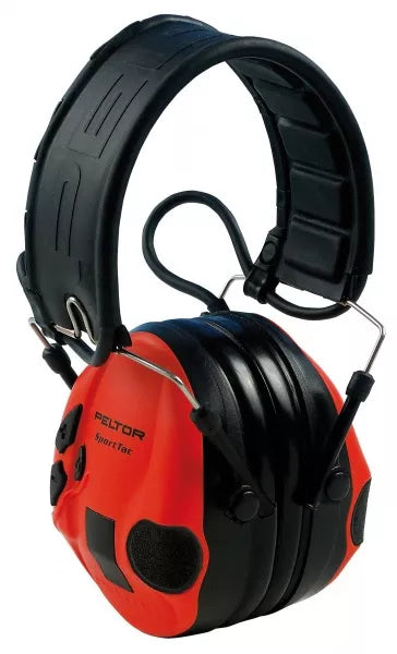 3M Peltor SportTac Electronic Earmuffs (Black/Red)