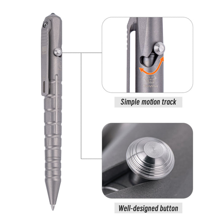 RovyVon Commander C10 (G2) Titanium Bolt-action Tactical Pen