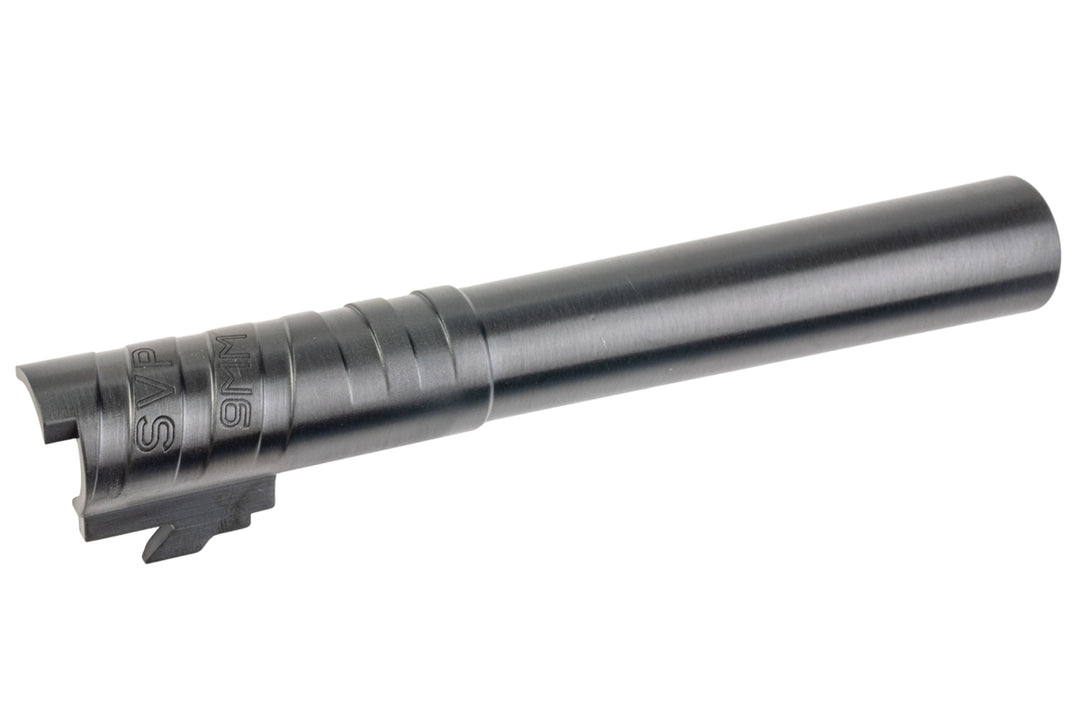 5KU Tokyo Marui Hi Capa 5.1 GBB Infinity SVP Stainless Steel Outer Barrel (9mm Marking) - Black
