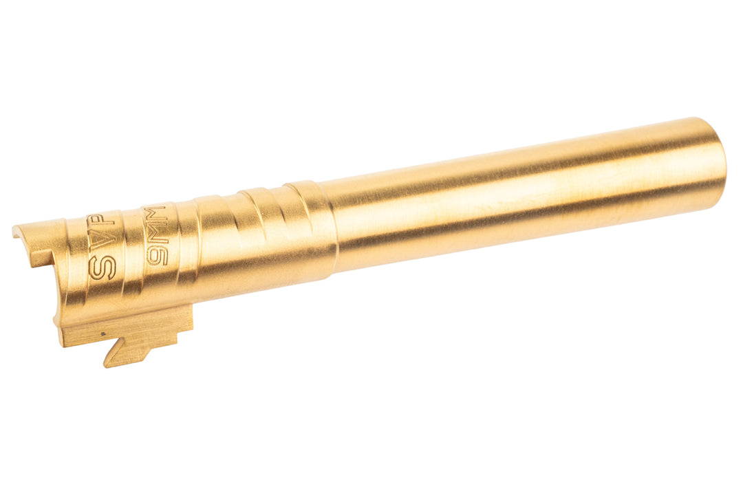 5KU Tokyo Marui Hi Capa 5.1 GBB Infinity SVP Stainless Steel Outer Barrel (9mm Marking) - Gold