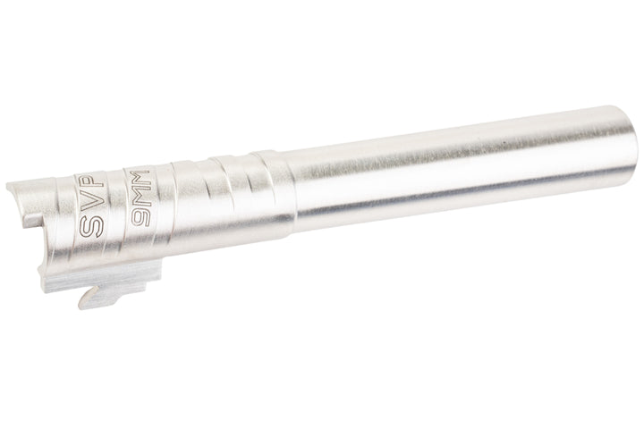 5KU Tokyo Marui Hi Capa 5.1 GBB Infinity SVP Stainless Steel Outer Barrel (9mm Marking) - Silver