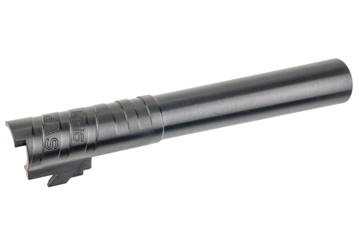 5KU Tokyo Marui Hi Capa 5.1 GBB Infinity SVP Stainless Steel Outer Barrel (9mm Marking) - Black - Bang Bang Airsoft