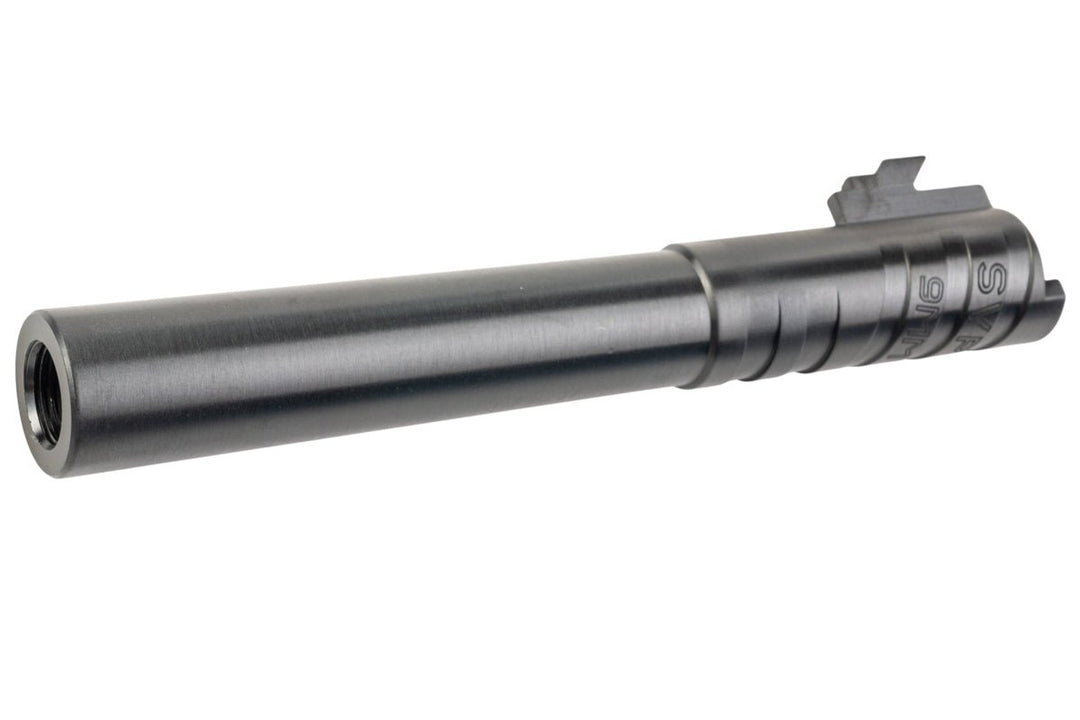 5KU Tokyo Marui Hi Capa 5.1 GBB Infinity SVP Stainless Steel Outer Barrel (9mm Marking) - Black - Bang Bang Airsoft
