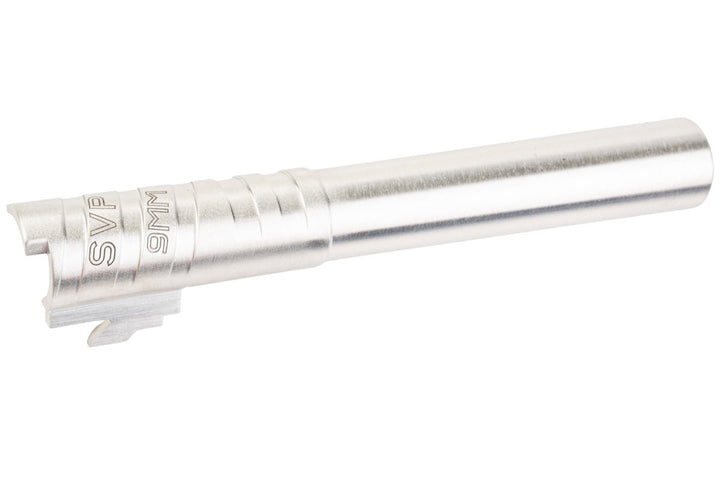 5KU Tokyo Marui Hi Capa 5.1 GBB Infinity SVP Stainless Steel Outer Barrel (9mm Marking) - Silver - Bang Bang Airsoft