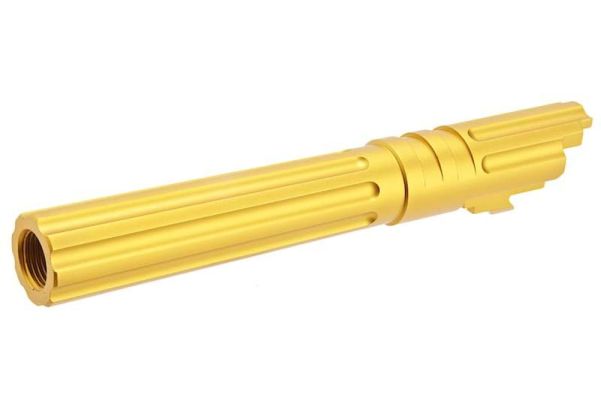 5KU Tokyo Marui Hi Capa 5.1 GBB Outer Barrel (Type 1, M11CW, Aluminum, Gold) - Bang Bang Airsoft