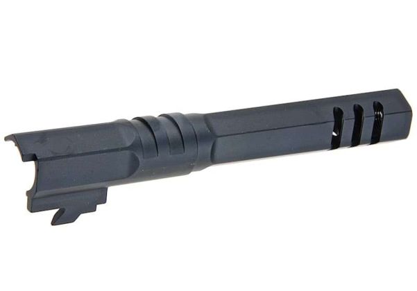 5KU Tokyo Marui Hi Capa 5.1 GBB Outer Barrel (Type 2, M11CW, Aluminum, Black) - Bang Bang Airsoft