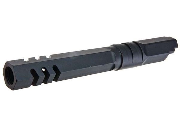 5KU Tokyo Marui Hi Capa 5.1 GBB Outer Barrel (Type 2, M11CW, Aluminum, Black) - Bang Bang Airsoft
