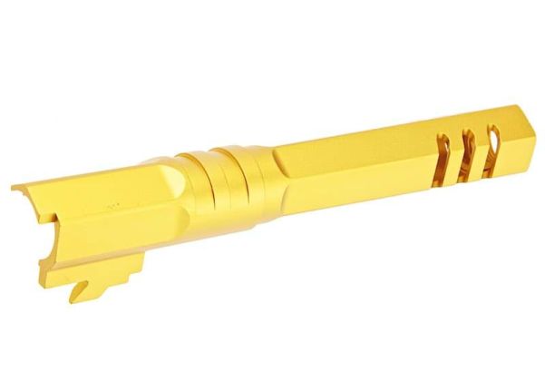 5KU Tokyo Marui Hi Capa 5.1 GBB Outer Barrel (Type 2, M11CW, Aluminum, Gold) - Bang Bang Airsoft