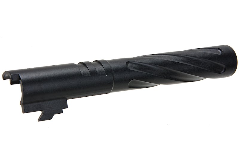 5KU Tokyo Marui Hi Capa 5.1 Outer Barrel (Tornado, Aluminum) - Black - Bang Bang Airsoft