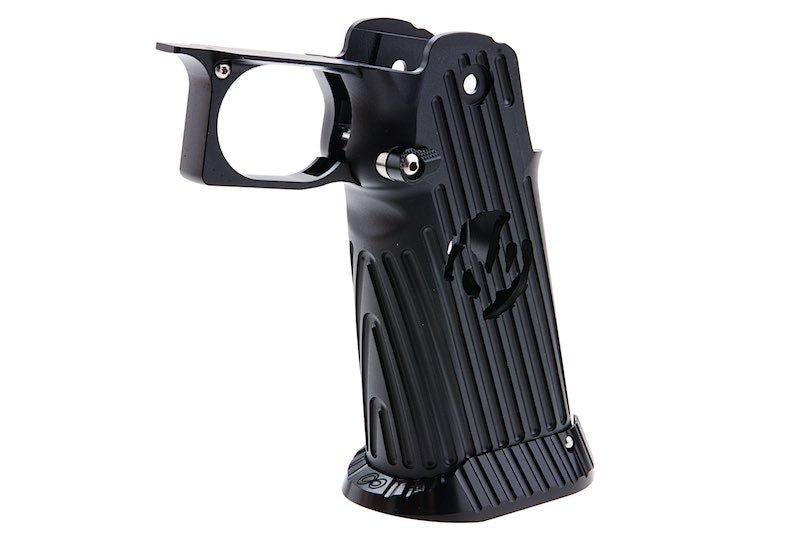 5KU Tokyo Marui Hi Capa GBB Airsoft Grip (Infinity, CNC Aluminum, Type 4) - Black - Bang Bang Airsoft