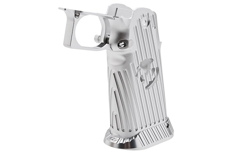5KU Tokyo Marui Hi Capa GBB Airsoft Grip (Infinity, CNC Aluminum, Type 4) - Silver - Bang Bang Airsoft