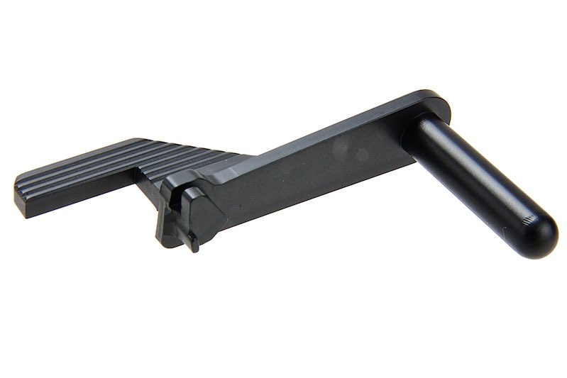 5KU Tokyo Marui Hi Capa GBB Airsoft Slide Stop (Extended, Stainless Steel, Type 2) - Black - Bang Bang Airsoft