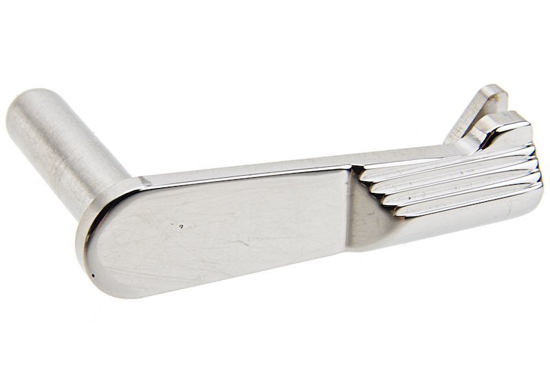 5KU Tokyo Marui Hi Capa GBB Slide Stop (Stainless Steel, Type 3, Silver) - Bang Bang Airsoft