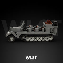 WLST Sd.Kfz.7 German Half-Track Brick Model Kit